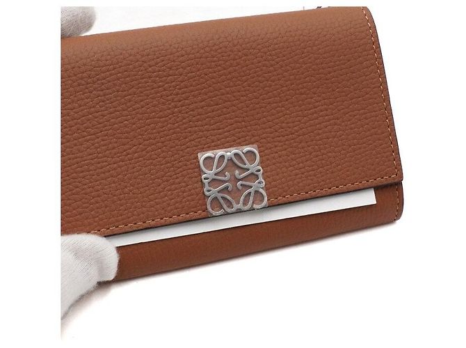 Loewe Borsa a tracolla Anagram WOC Wallet on Chain Marrone - vista 5
