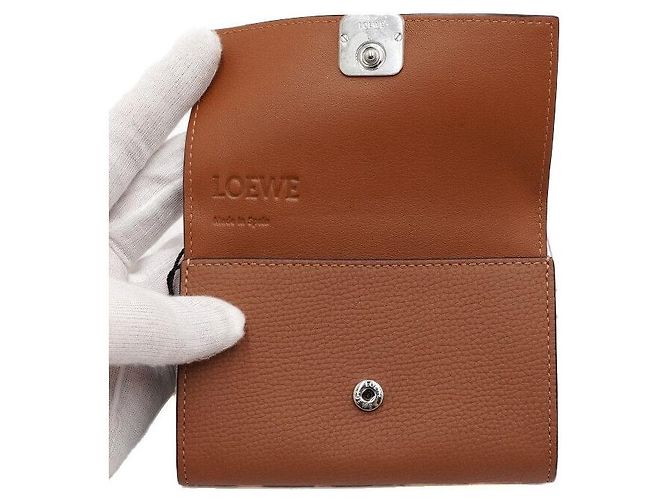 Loewe Borsa a tracolla Anagram WOC Wallet on Chain Marrone - vista 7