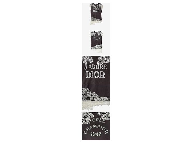 Dior Regata em jersey de renda ecru - vista 2