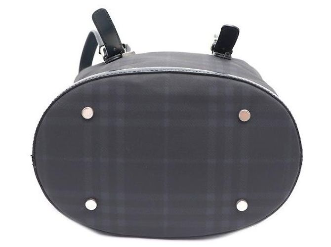 Burberry Borsa Tote e Borsa a Tracolla in PVC Nova Check Blu - vista 8