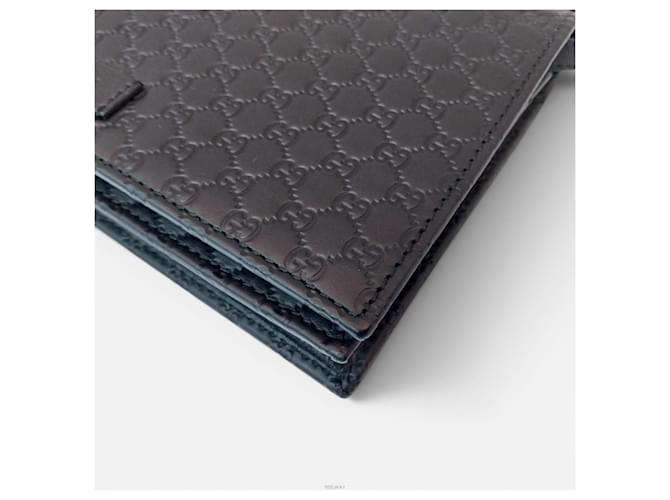 Gucci Borsa a tracolla Micro GG Shima Nero - vista 8