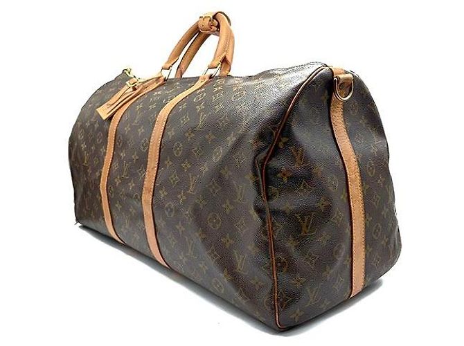 Louis Vuitton Monogram Bandoulière Keepall Marrone - vista 2