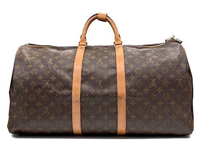 Louis Vuitton Monogram Bandoulière Keepall Marrone - vista 3