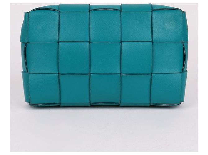 Bottega Veneta Mini Pochette con Tracolla Aquamarine Blu - vista 4