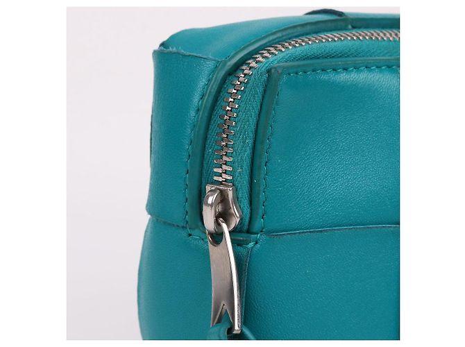 Bottega Veneta Mini Pochette con Tracolla Aquamarine Blu - vista 5