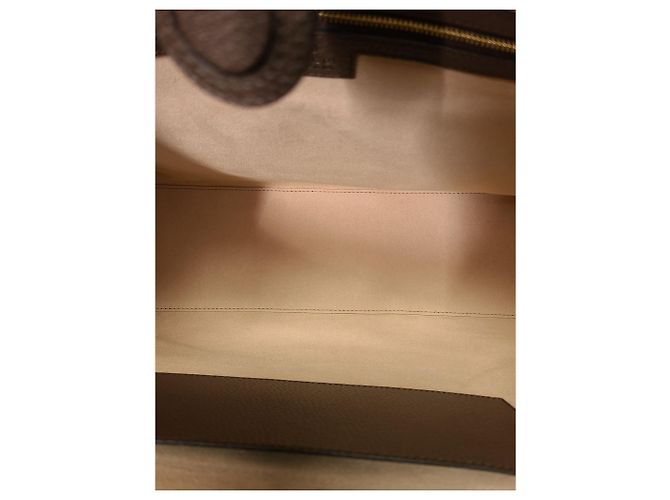 Gucci Borsa Tote Grande Ophidia in GG Supreme Web Beige Marrone - vista 4