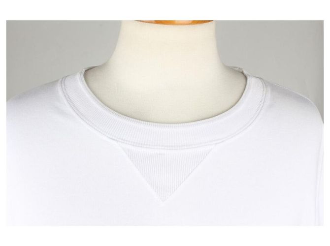 Dior T-shirt a maniche corte con logo rosa ricamato XL Bianco - vista 5