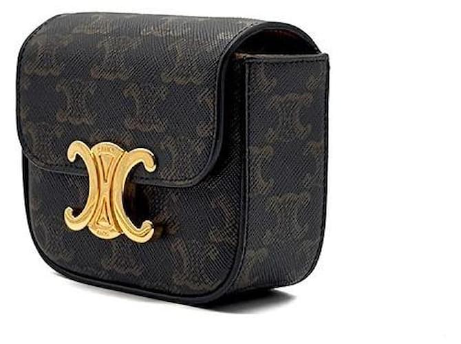 Céline Triomphe Mini Clutch Braun - Ansicht 2