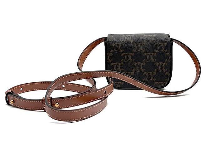 Céline Triomphe Mini Clutch Braun - Ansicht 3