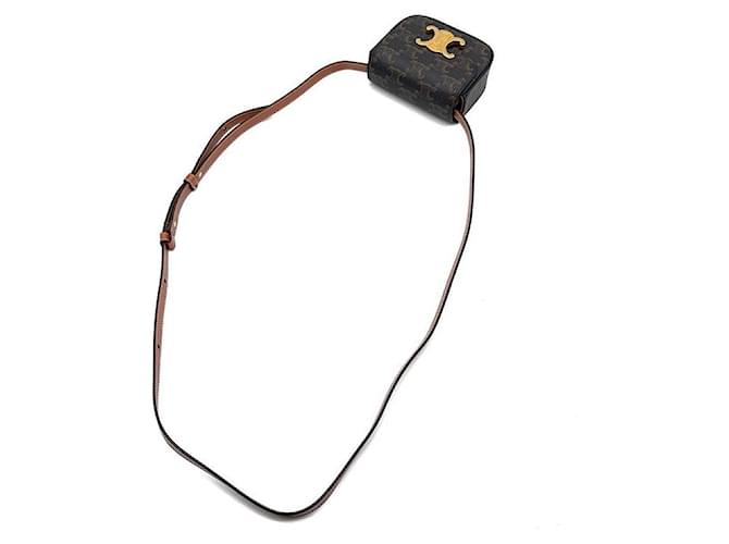 Céline Triomphe Mini Clutch Braun - Ansicht 4