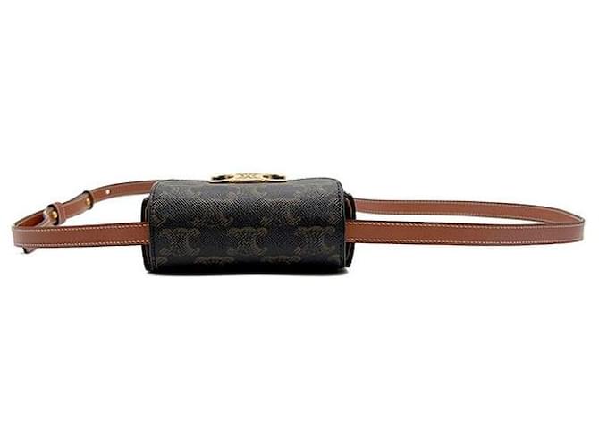 Céline Triomphe Mini Clutch Braun - Ansicht 6