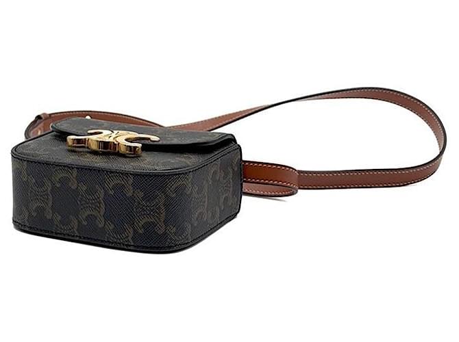 Céline Triomphe Mini Clutch Braun - Ansicht 7