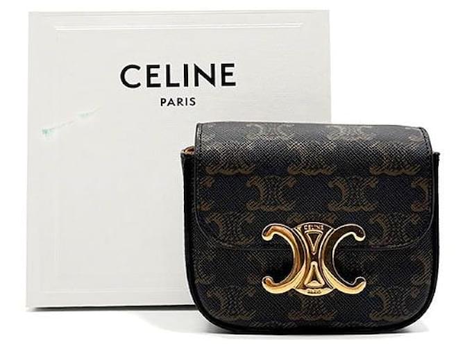 Céline Triomphe Mini Clutch Braun - Ansicht 8