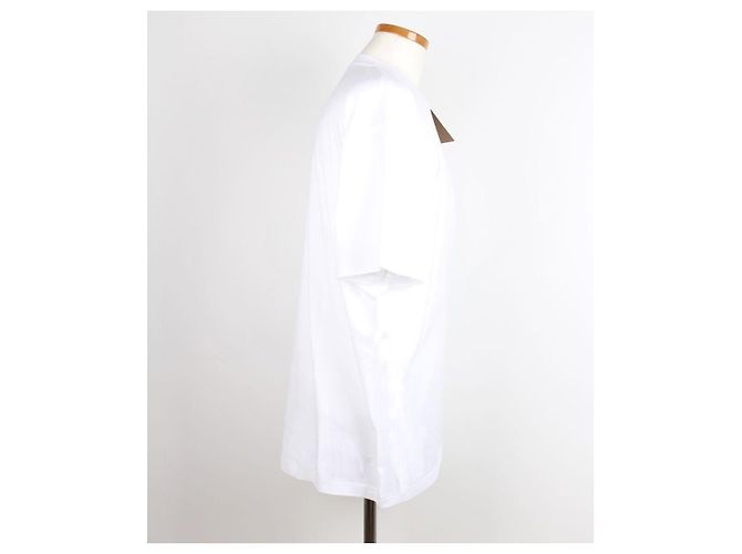 Burberry Monogram Oversized Kurzarm T-Shirt für Herren Weiß - Ansicht 3