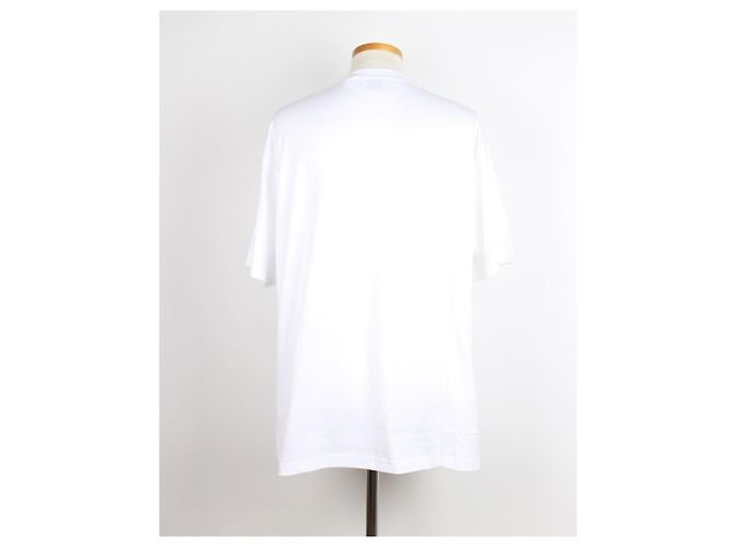 Burberry Monogram Oversized Kurzarm T-Shirt für Herren Weiß - Ansicht 4