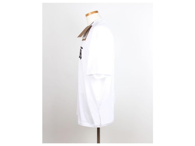 Burberry Monogram Oversized Kurzarm T-Shirt für Herren Weiß - Ansicht 5
