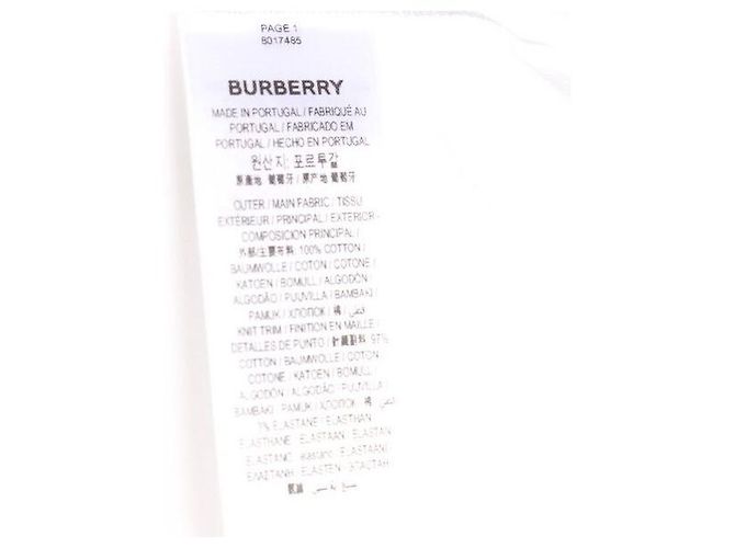 Burberry Monogram Oversized Kurzarm T-Shirt für Herren Weiß - Ansicht 7