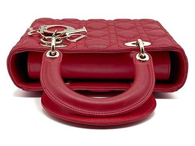 Dior Christian Cannage Lady Bag Small Rosso - vista 6
