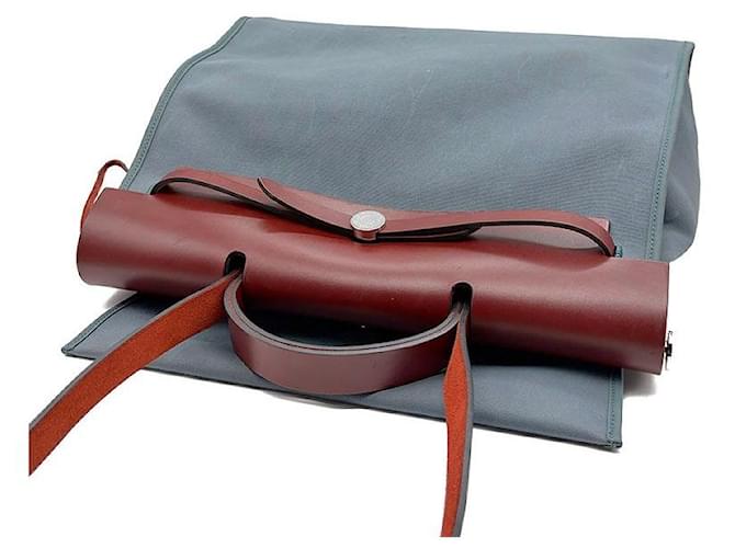 Hermès NEW ZIP Erbag Large Blu - vista 6