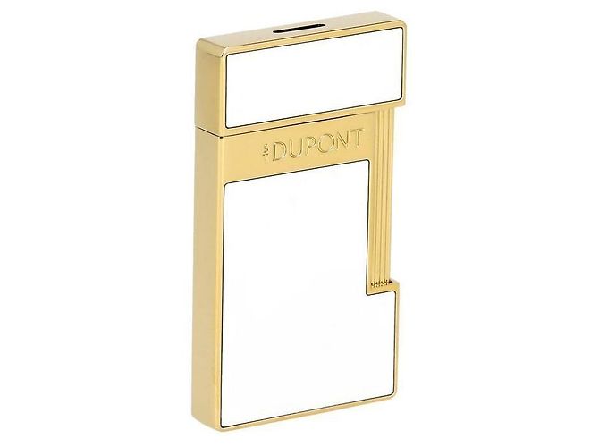 St Dupont Accendino Slimmy in oro bianco - vista 3