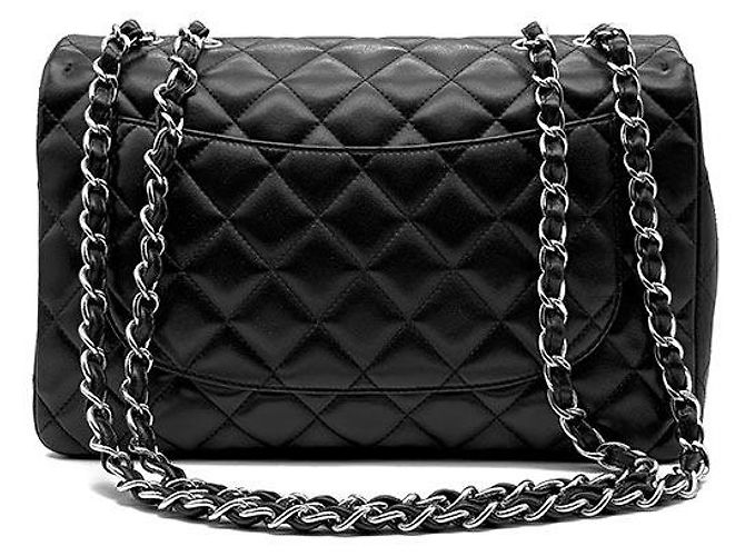 Chanel Classic Lambskin Jumbo Nero - vista 3