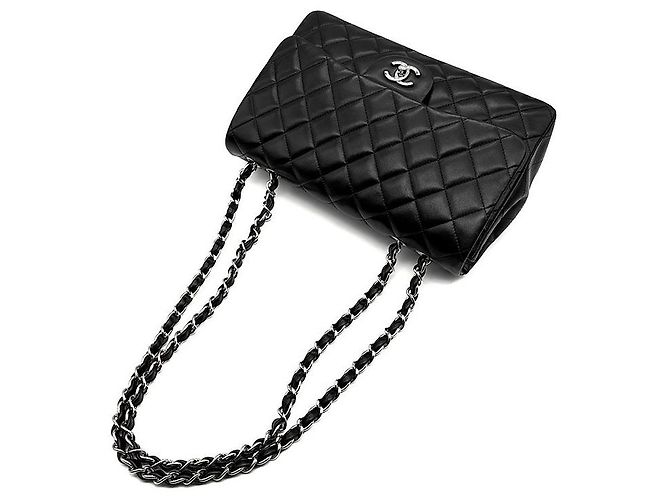 Chanel Classic Lambskin Jumbo Nero - vista 4