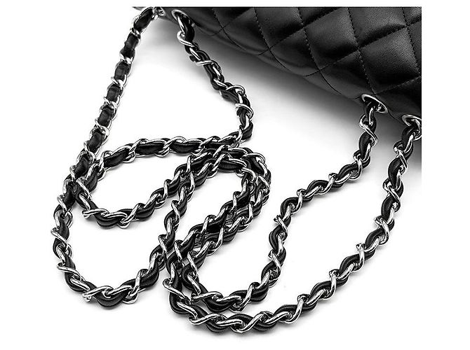 Chanel Classic Lambskin Jumbo Nero - vista 5