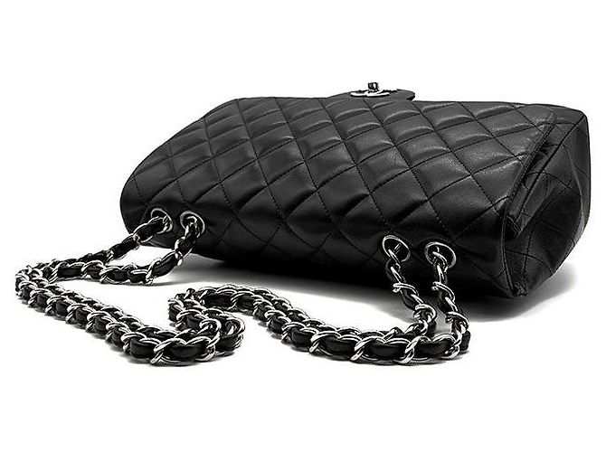 Chanel Classic Lambskin Jumbo Nero - vista 6