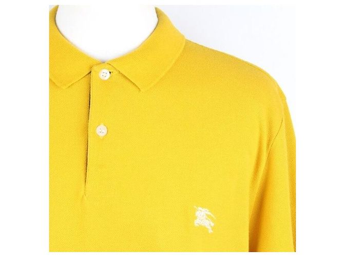 Burberry PK Kurzarm-Poloshirt mit besticktem Logo Gelb - Ansicht 2