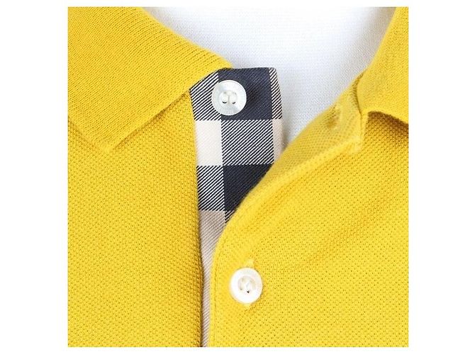 Burberry PK Kurzarm-Poloshirt mit besticktem Logo Gelb - Ansicht 3