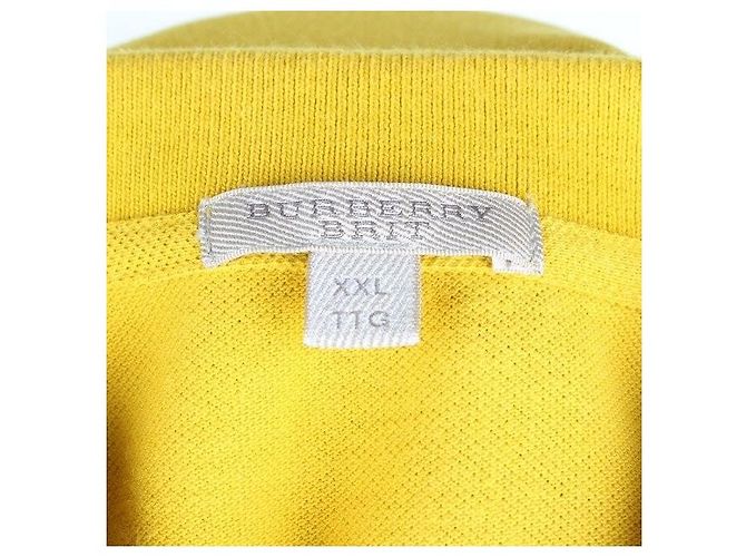 Burberry PK Kurzarm-Poloshirt mit besticktem Logo Gelb - Ansicht 7
