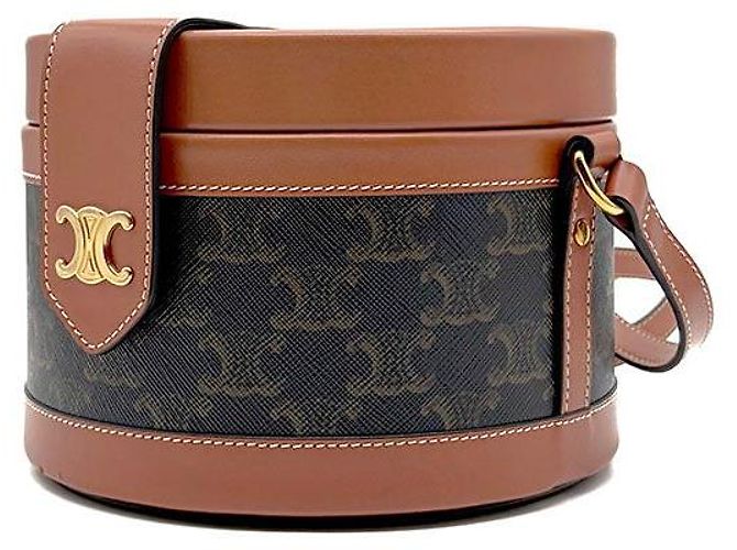 Céline Triomphe Tambour Schultertasche Medium Braun - Ansicht 2