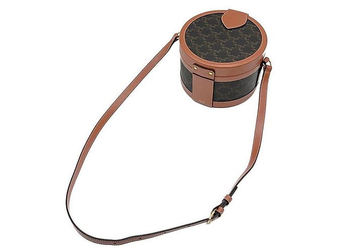 Céline Triomphe Tambour Schultertasche Medium Braun - Ansicht 5