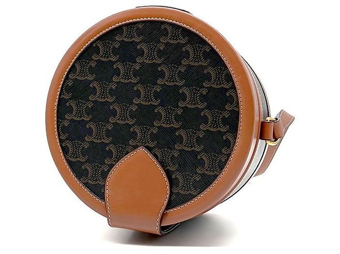 Céline Triomphe Tambour Schultertasche Medium Braun - Ansicht 6