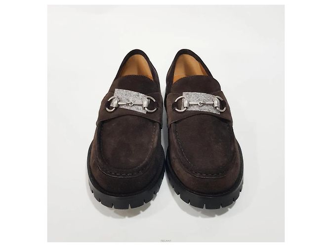 Gucci Mocassini in camoscio da uomo - vista 3