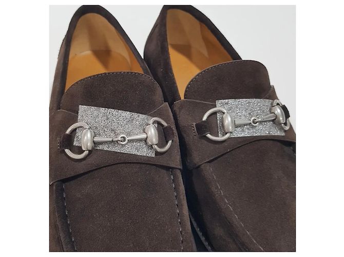 Gucci Mocassini in camoscio da uomo - vista 6