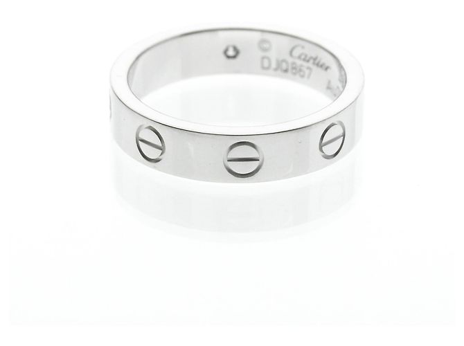 Cartier Love Ehering 1 Diamant 18K Weißgold mit Diamant Silber - Ansicht 3