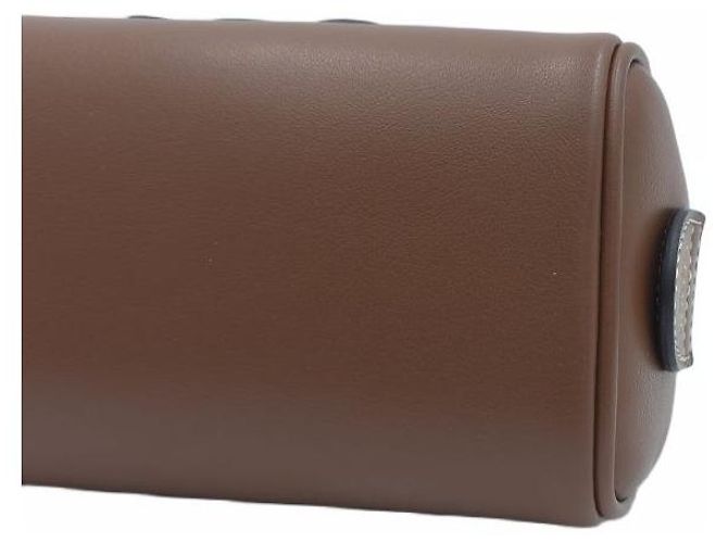 Céline Mini Boston Smooth Calfskin Triumph Tote Bag Crossbody Shoulder Bag Tan Marrone - vista 16