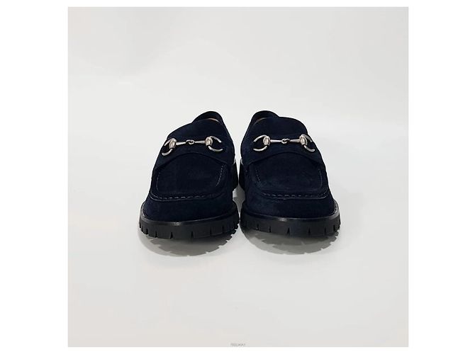 Gucci Mocassini in camoscio da uomo Blu - vista 2