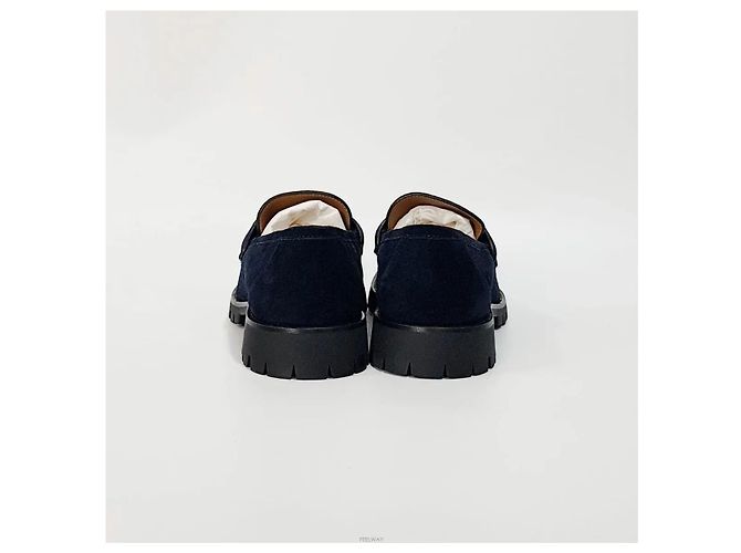 Gucci Mocassini in camoscio da uomo Blu - vista 5