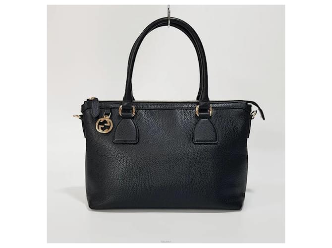 Gucci Borsa a tracolla Tote Interlocking Nero - vista 2