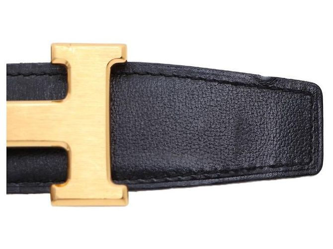 Hermès Reversible Belt with Logo Gold Buckle for Men Brown - view 6