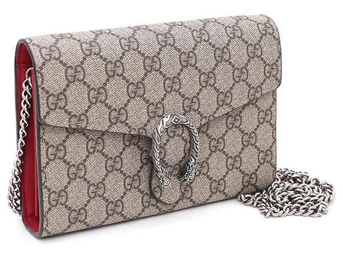 Gucci Borsa a tracolla e a spalla Dionysus Supreme Chain Marrone - vista 2