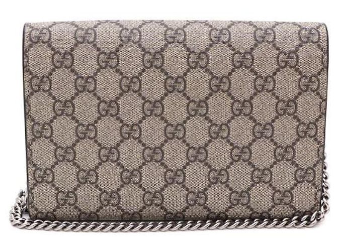 Gucci Borsa a tracolla e a spalla Dionysus Supreme Chain Marrone - vista 3