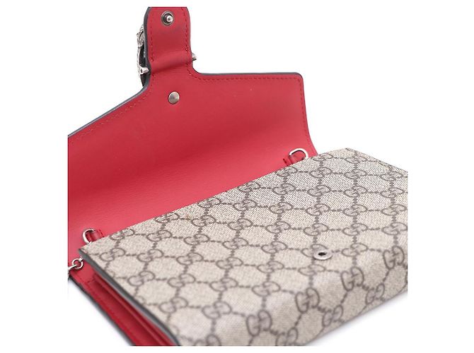 Gucci Borsa a tracolla e a spalla Dionysus Supreme Chain Marrone - vista 8