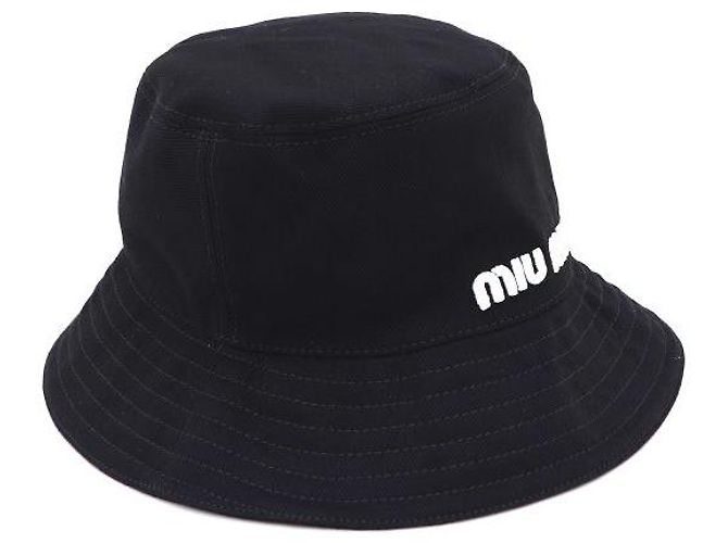 Miu Miu Cappello bucket in velluto di cotone da donna Nero - vista 2