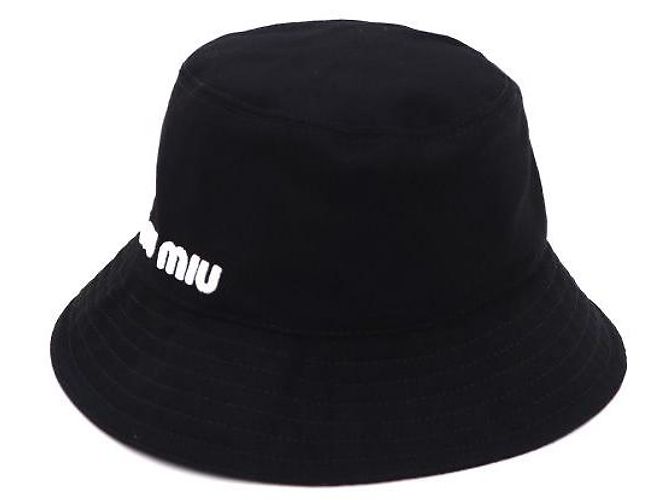 Miu Miu Cappello bucket in velluto di cotone da donna Nero - vista 3