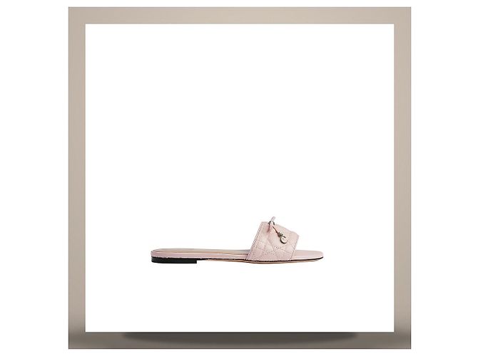 Dior Cannage Slide Supérieure Pink Quilted Lambskin - vista 3