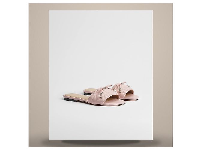 Dior Cannage Slide Supérieure Pink Quilted Lambskin - vista 4