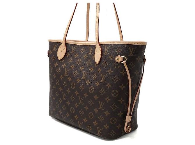 Louis Vuitton Borsa Shopper Tote Neverfull MM in tela Monogram Multicolore - vista 3